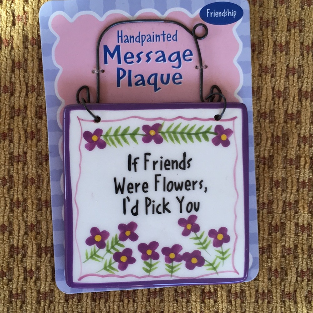 Message plaque